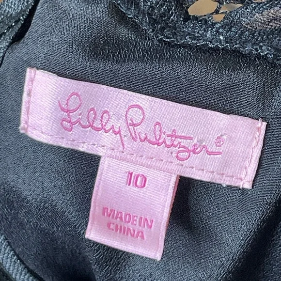 Lilly Pulitzer Black Lace Midi Dress - Picture 2 of 5